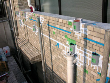 静水圧調査液注入試験調査状況