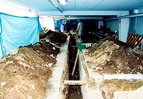 埋設排水管更新工事の画像