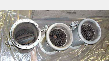 排気ダクト清掃工事の画像